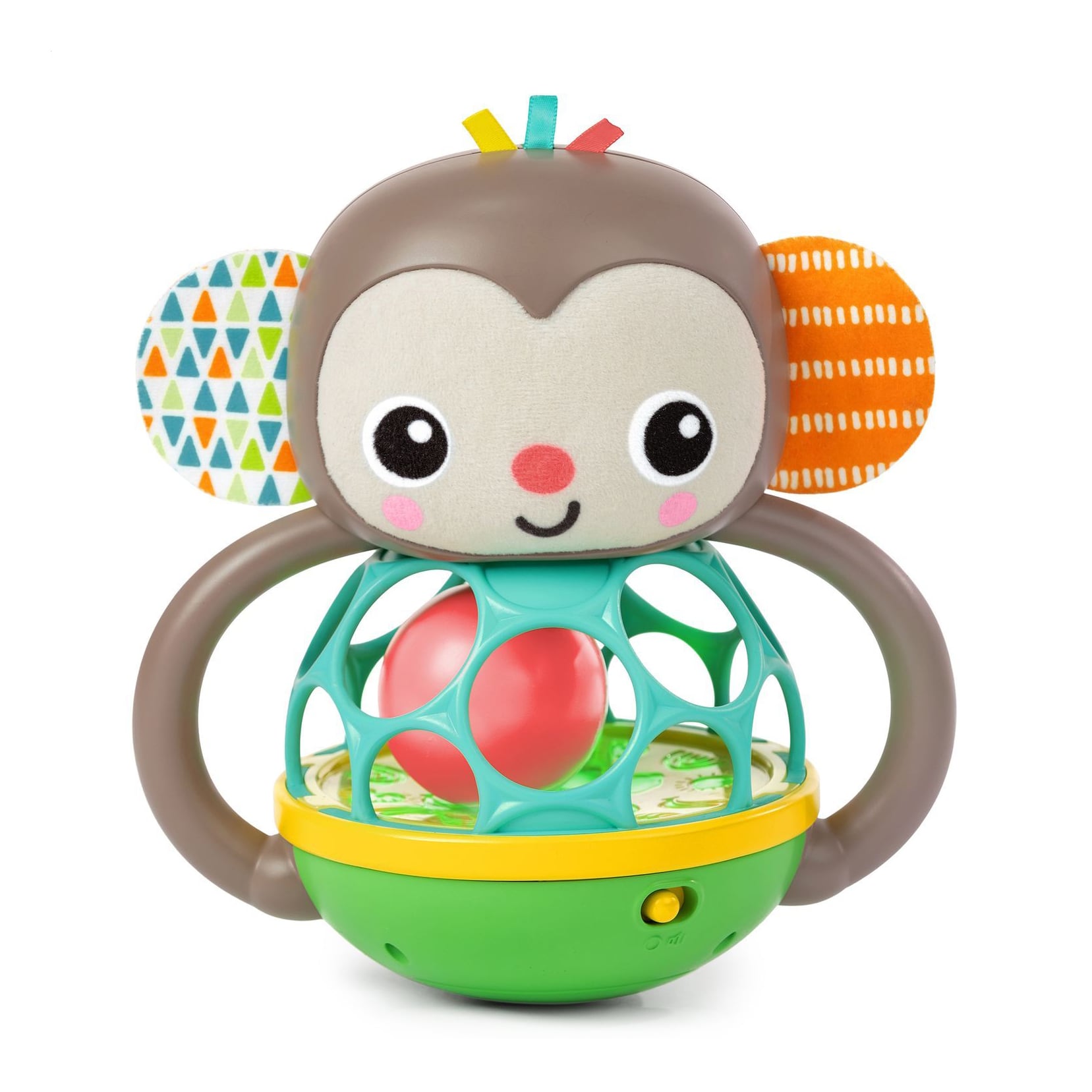 Іграшка-брязкальце Bright Starts Grab &amp; Giggle Monkey музична, від 3 місяців, 21.84*12.95*20.32 см (16779)
